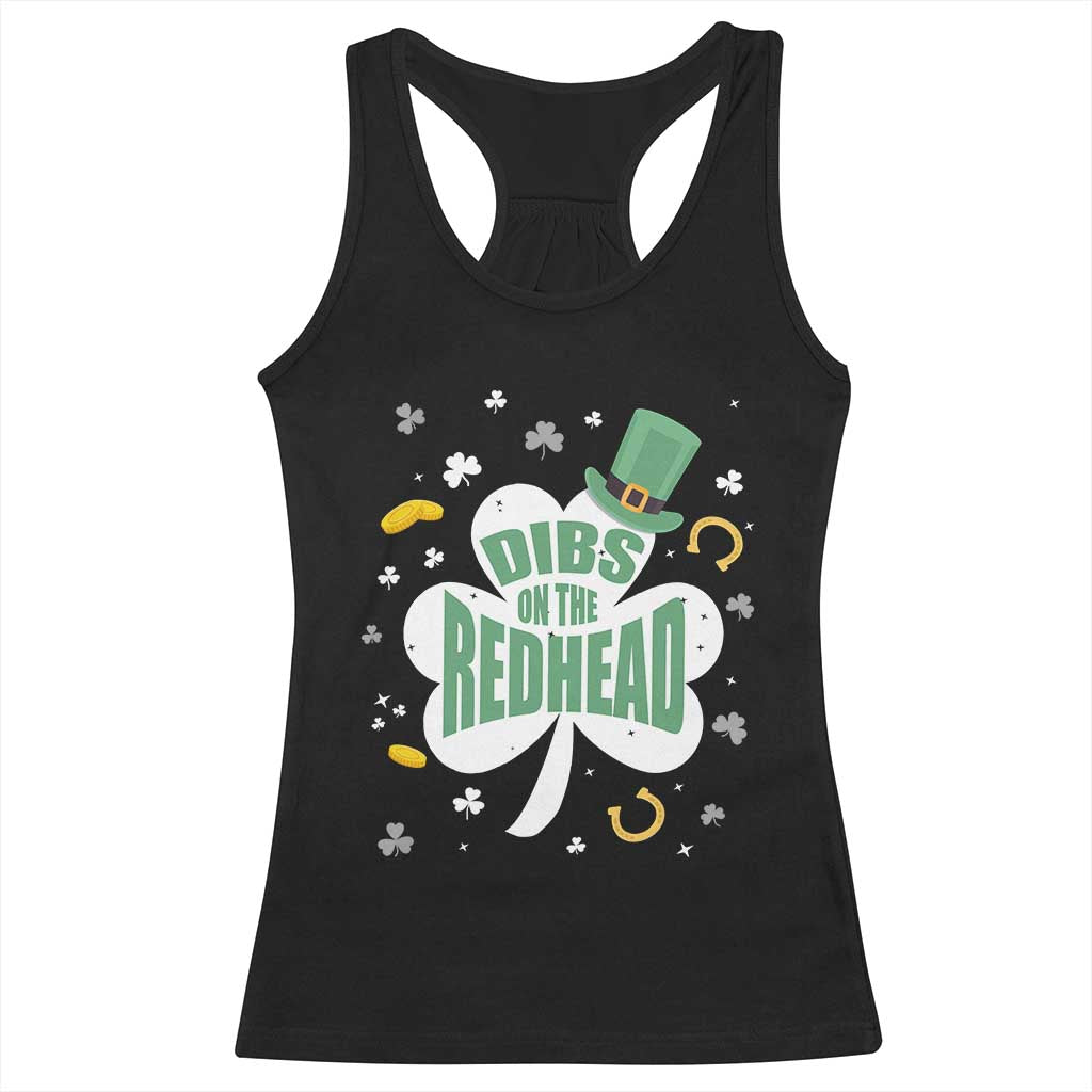 Funny Irish St Patricks Day Racerback Tank Top Prone To Shenanigans