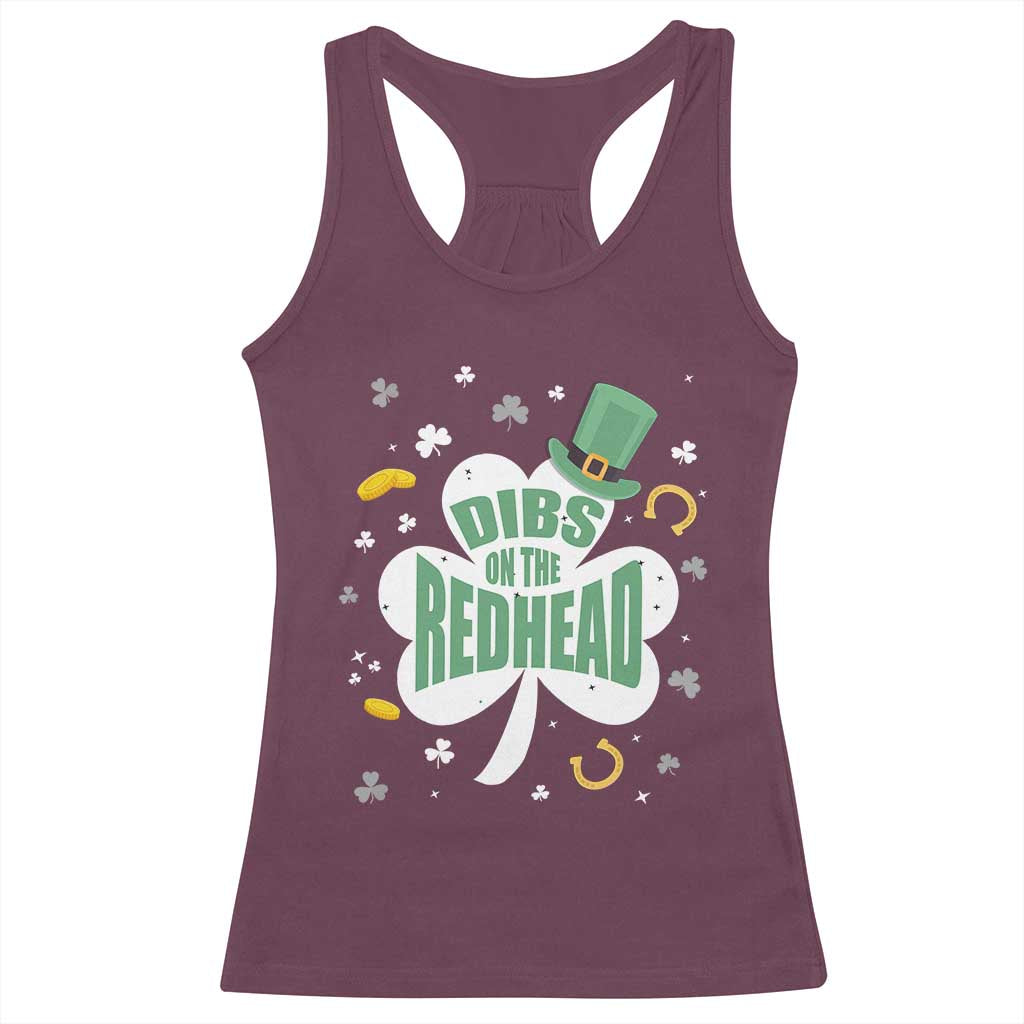 Funny Irish St Patricks Day Racerback Tank Top Prone To Shenanigans
