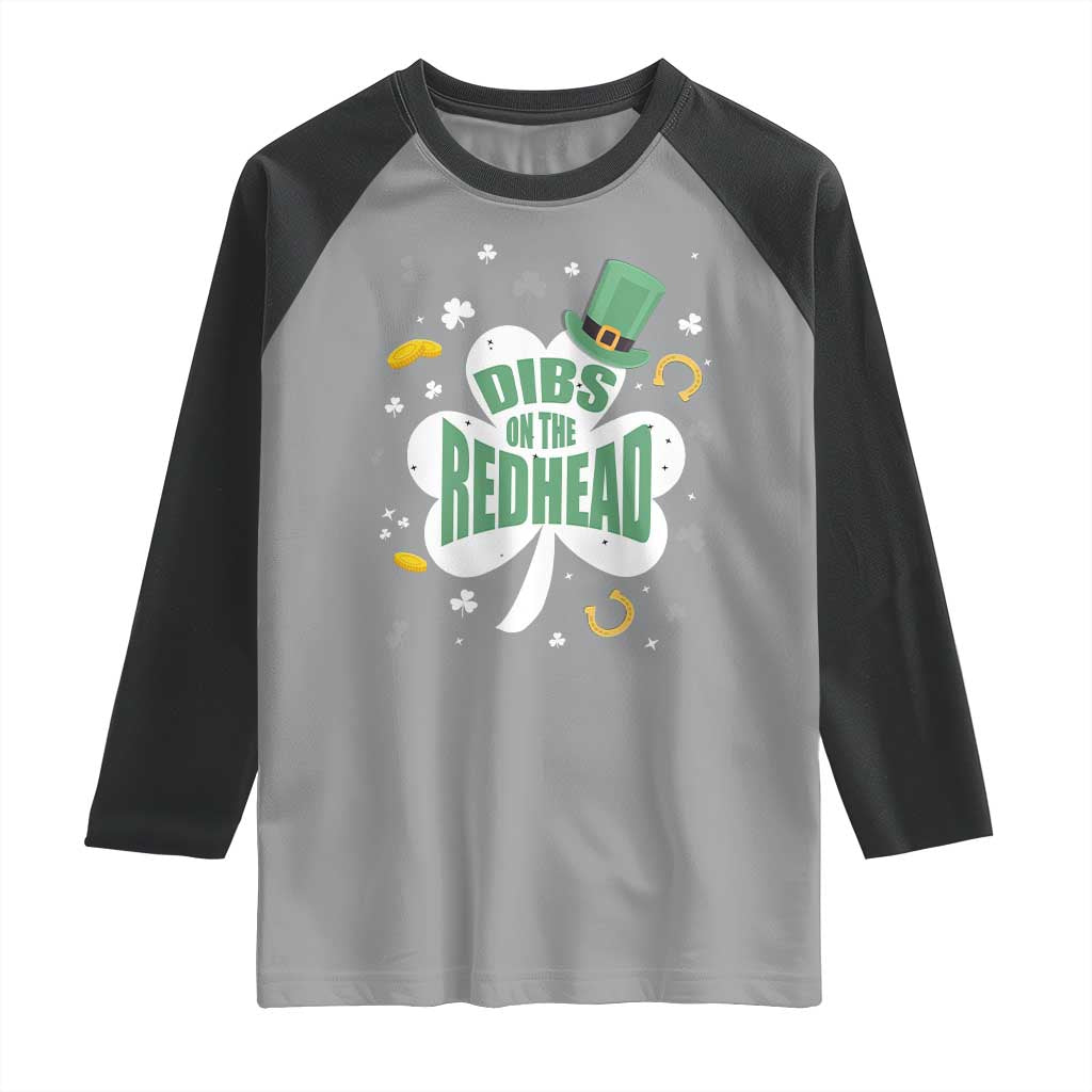 Funny Irish St Patricks Day Raglan Shirt Prone To Shenanigans