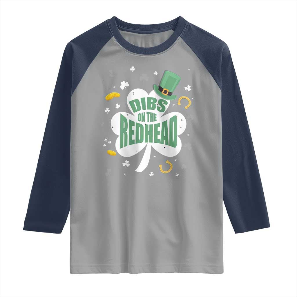 Funny Irish St Patricks Day Raglan Shirt Prone To Shenanigans