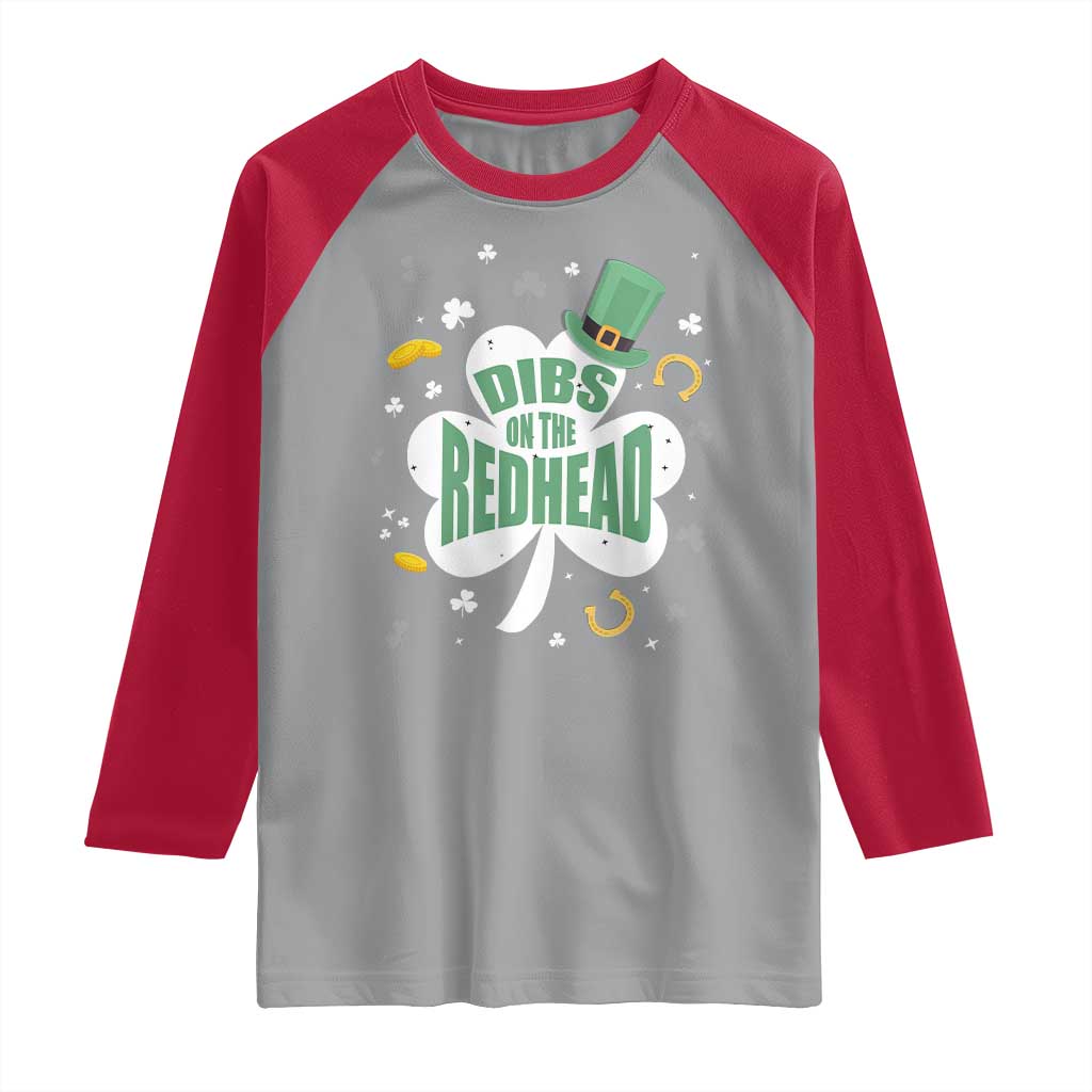 Funny Irish St Patricks Day Raglan Shirt Prone To Shenanigans