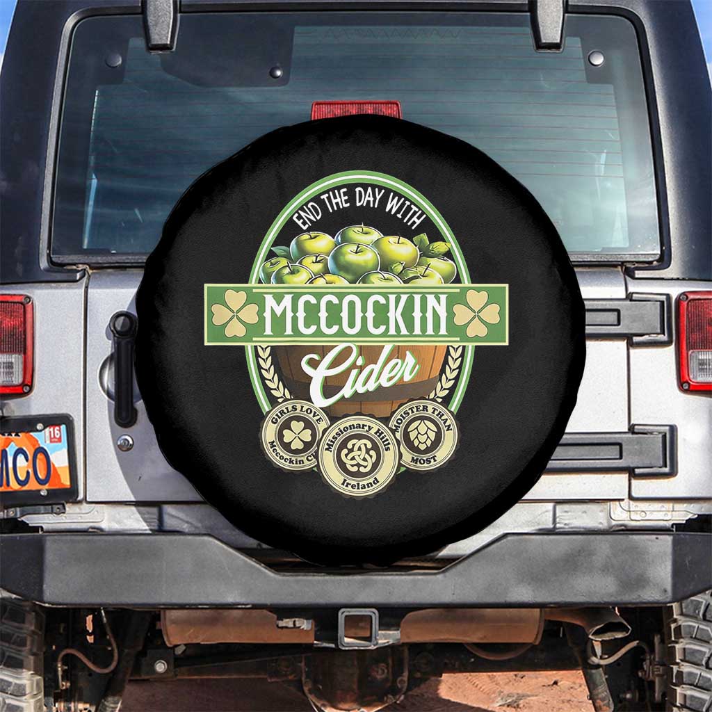 Mccockin Cider Spare Tire Cover Funny St Patrick's Day