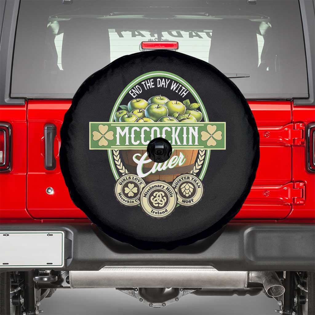 Mccockin Cider Spare Tire Cover Funny St Patrick's Day