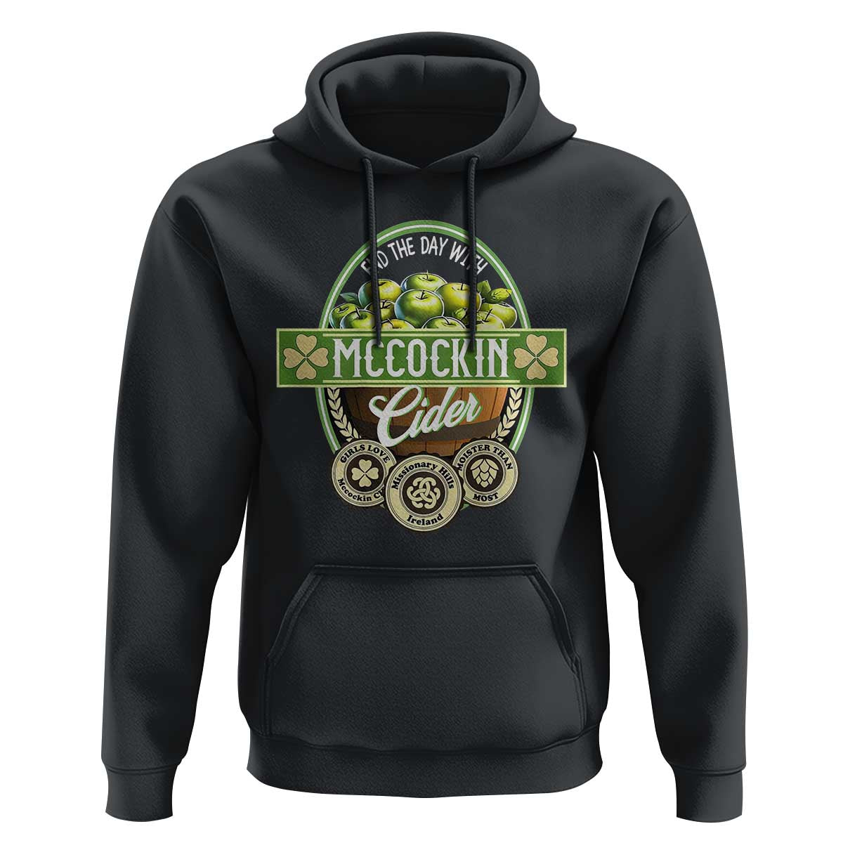 Mccockin Cider Hoodie Funny St Patrick's Day