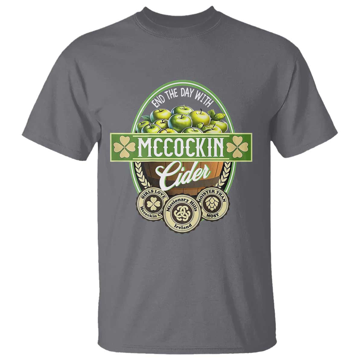Mccockin Cider T Shirt Funny St Patrick's Day