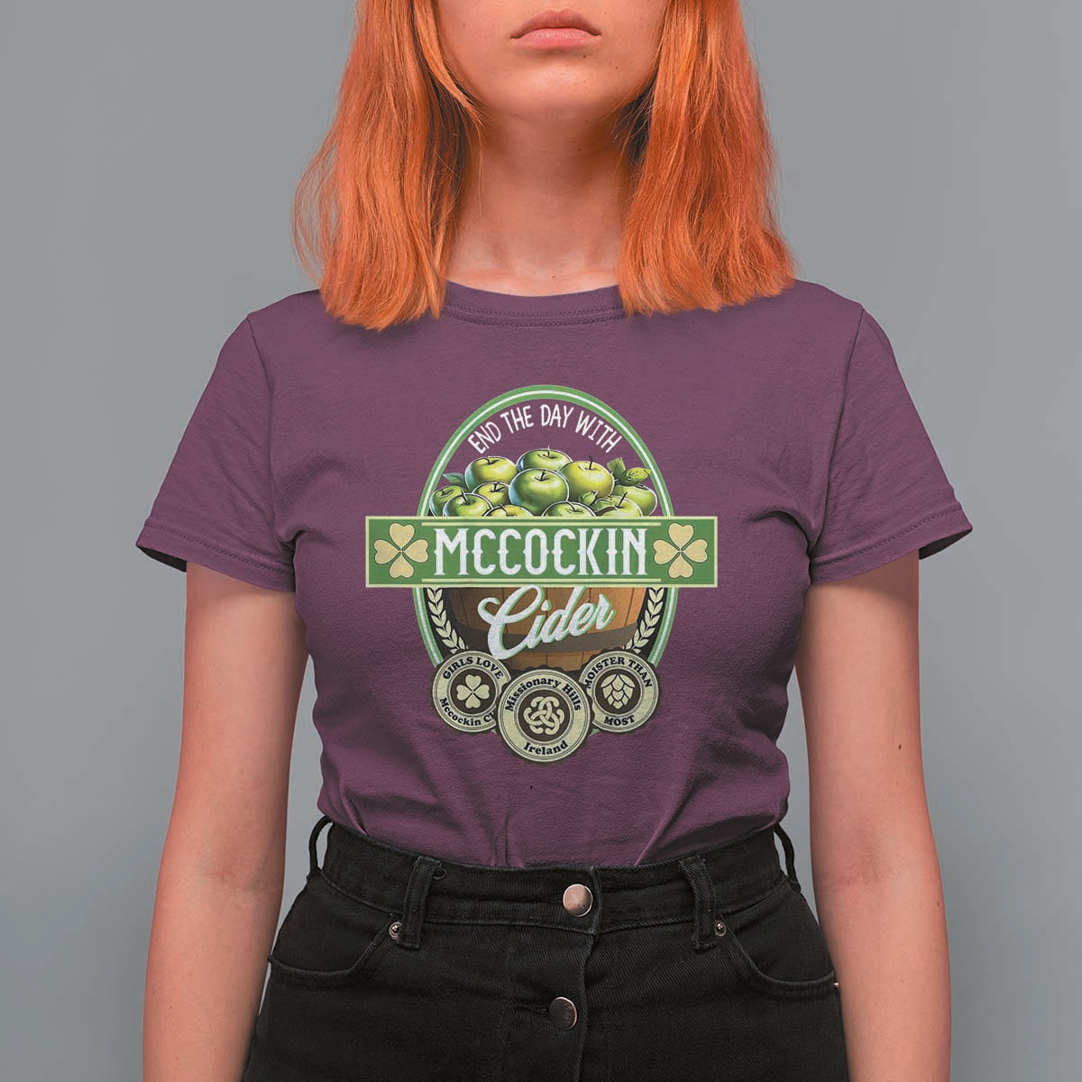 Mccockin Cider T Shirt For Women Funny St Patrick's Day