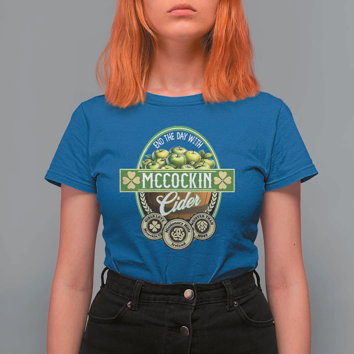 Mccockin Cider T Shirt For Women Funny St Patrick's Day
