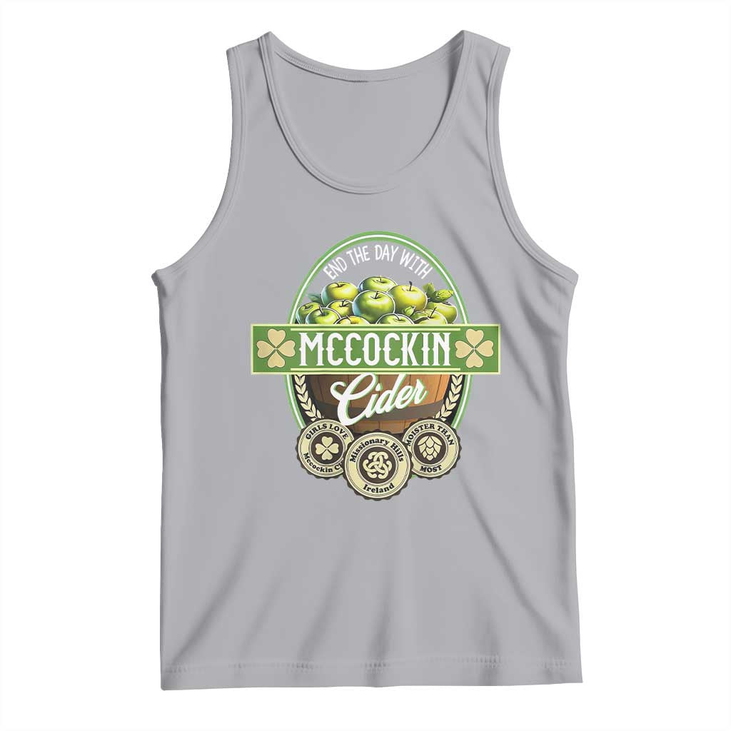 Mccockin Cider Tank Top Funny St Patrick's Day