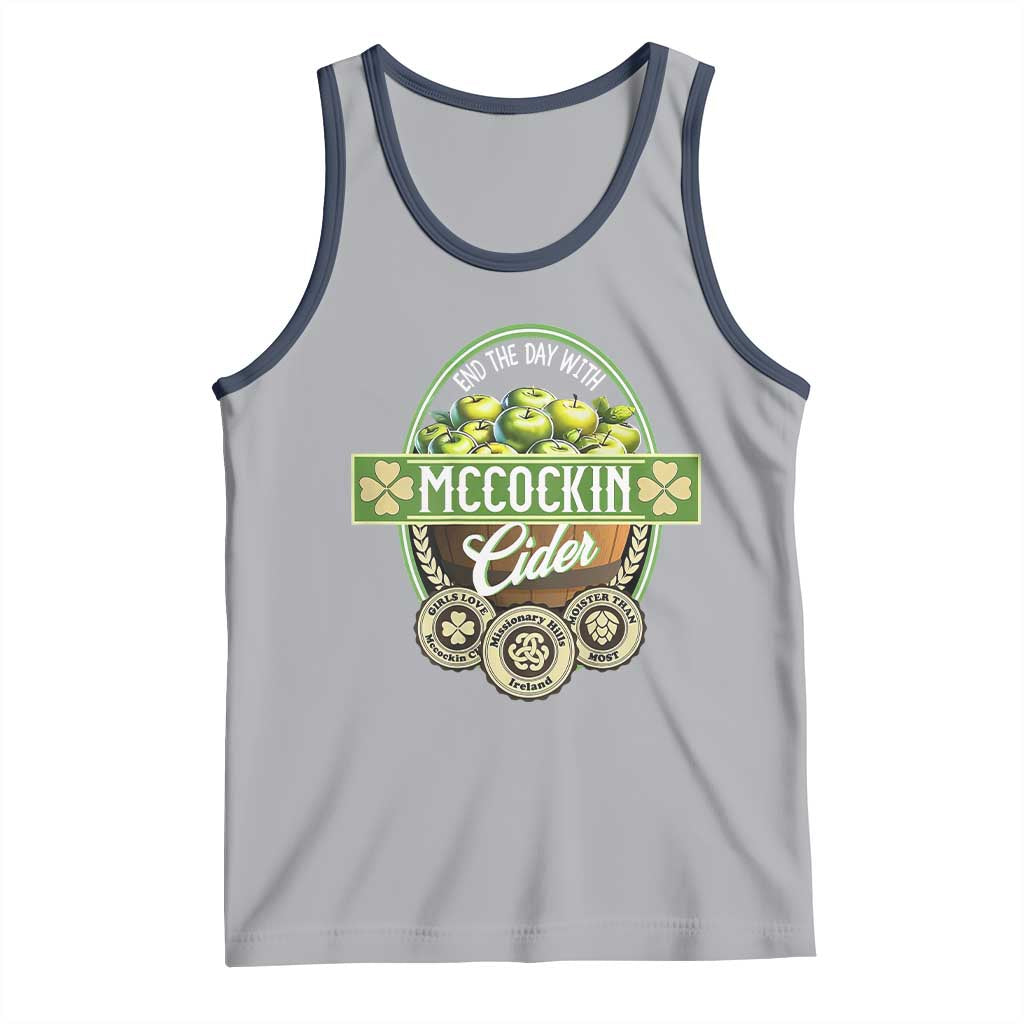 Mccockin Cider Tank Top Funny St Patrick's Day