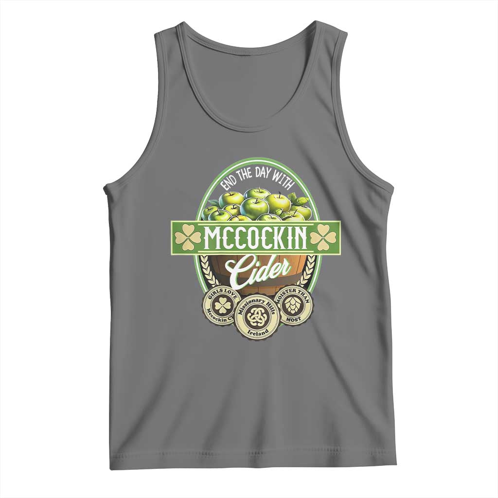Mccockin Cider Tank Top Funny St Patrick's Day