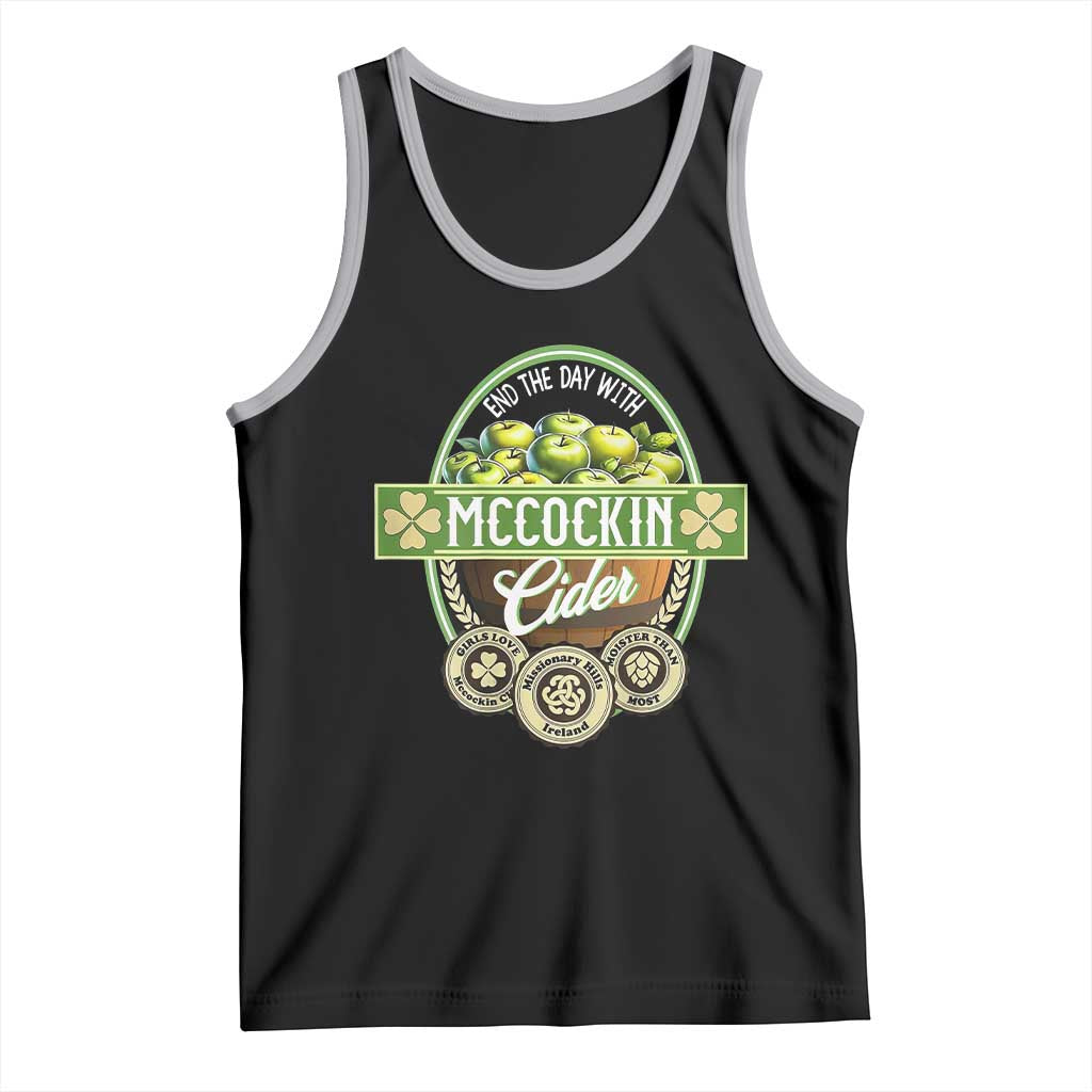 Mccockin Cider Tank Top Funny St Patrick's Day