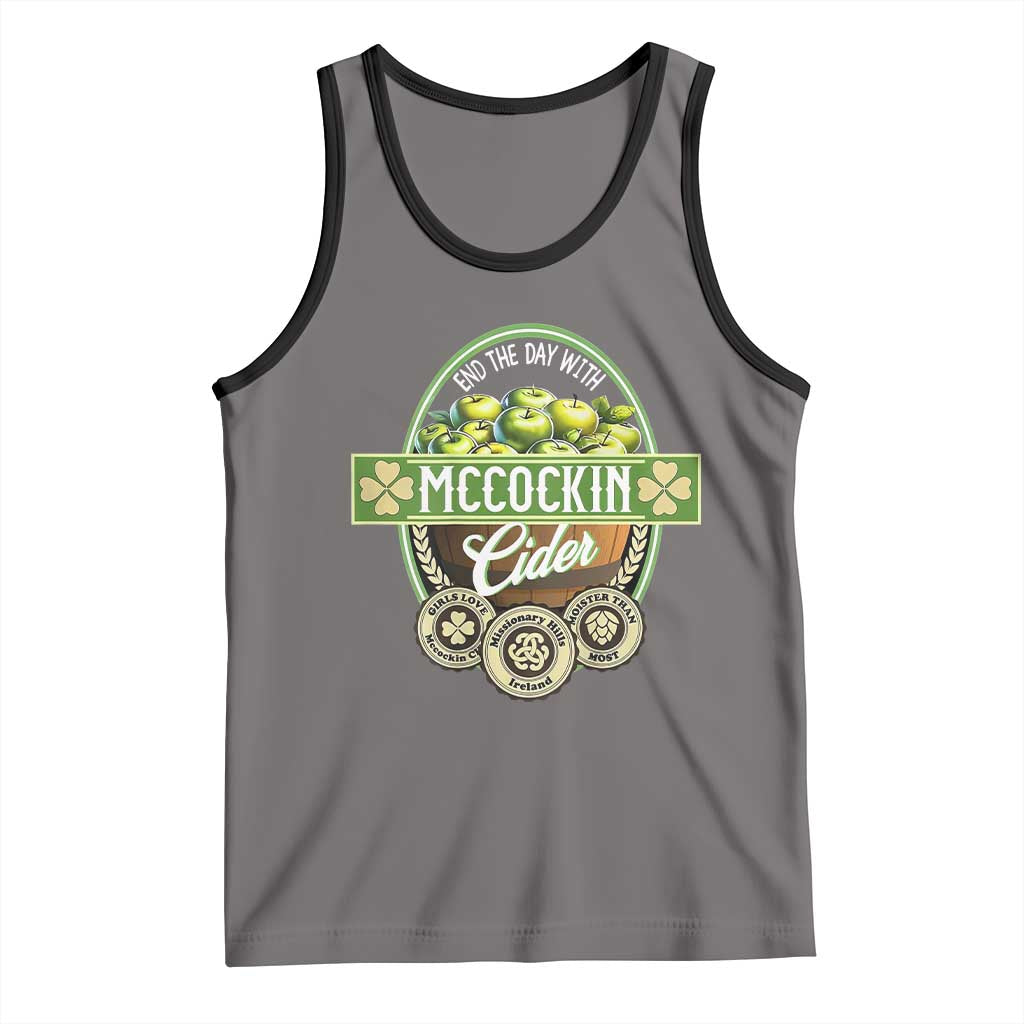 Mccockin Cider Tank Top Funny St Patrick's Day