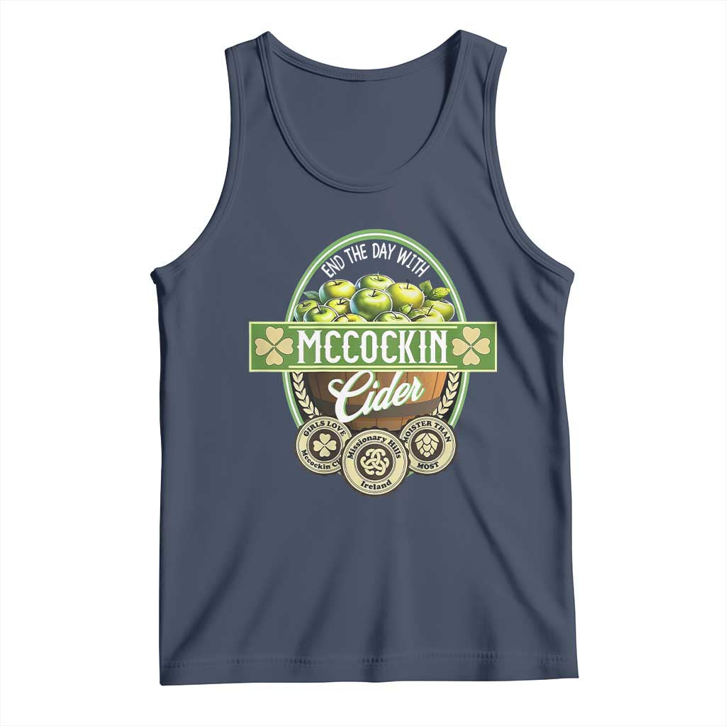 Mccockin Cider Tank Top Funny St Patrick's Day