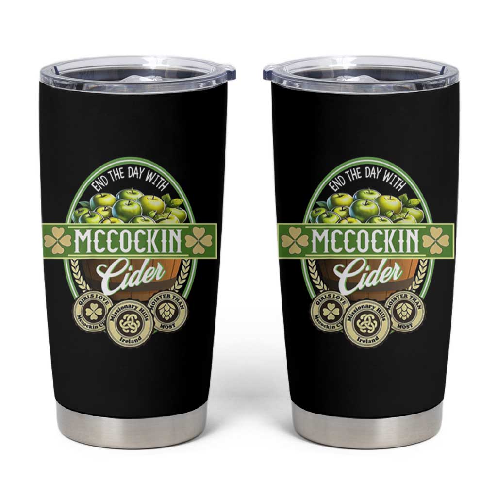 Mccockin Cider Tumbler Cup Funny St Patrick's Day
