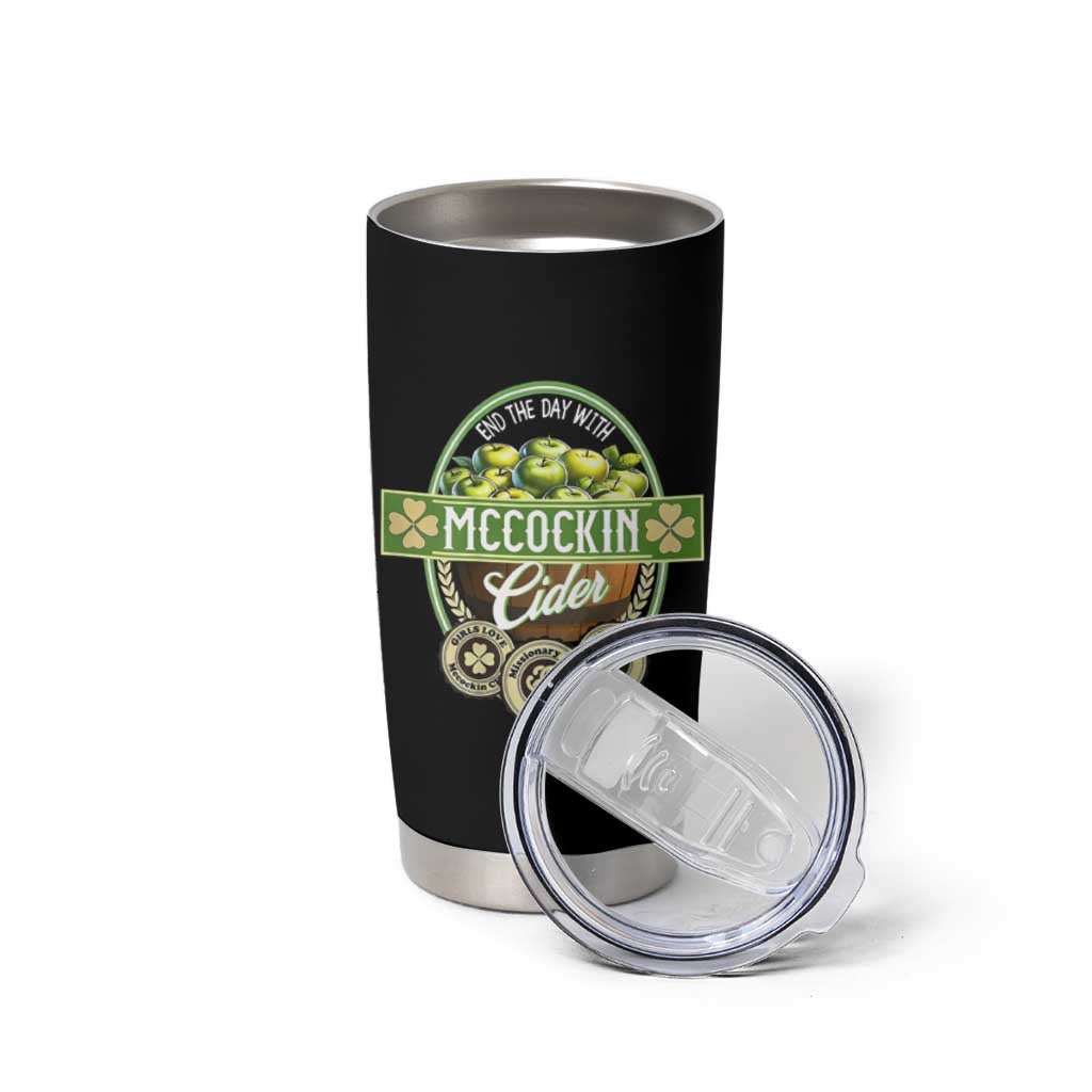 Mccockin Cider Tumbler Cup Funny St Patrick's Day
