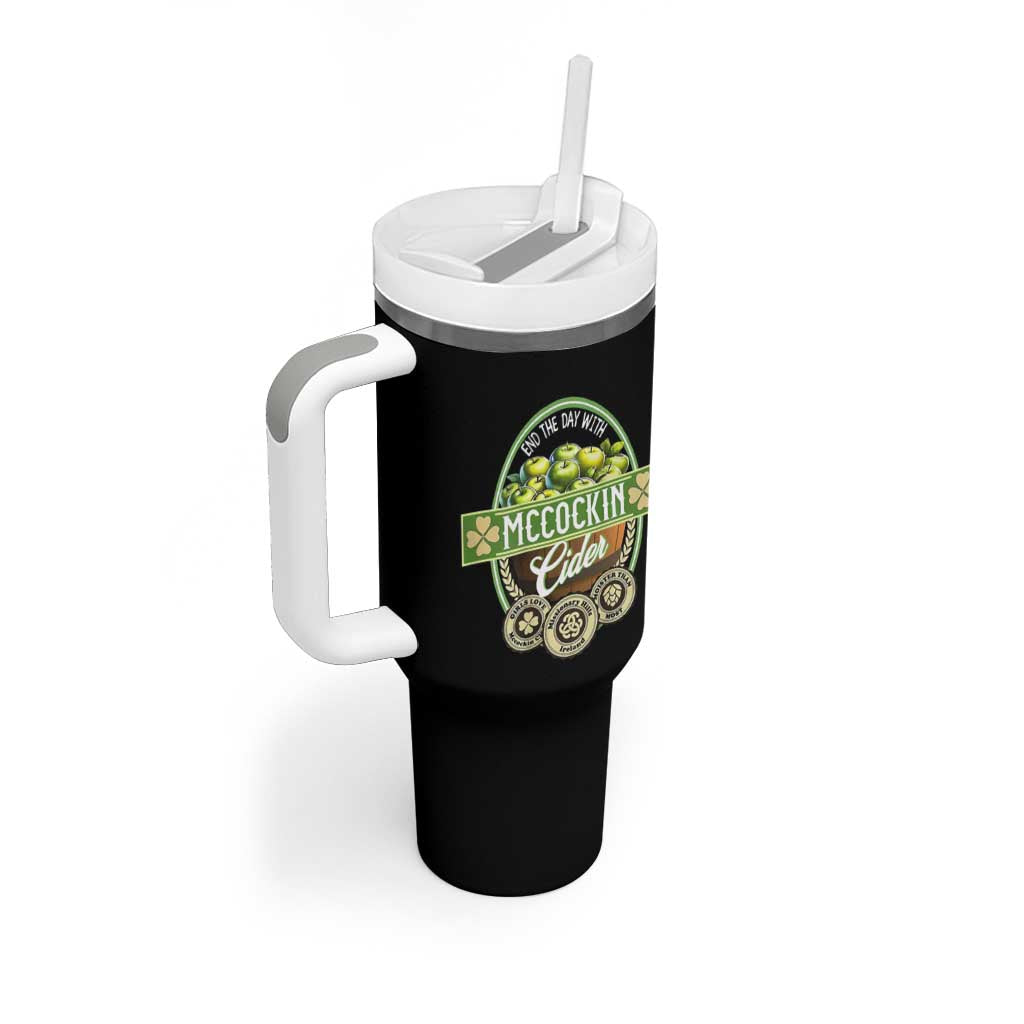 Mccockin Cider Tumbler With Handle Funny St Patrick's Day