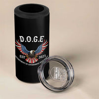 DOGE Department Of Government Efficiency 4 in 1 Can Cooler Tumbler Est 2025 American Eagle