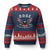 DOGE Department Of Government Efficiency Ugly Christmas Sweater Est 2025 American Eagle - Wonder Print Shop