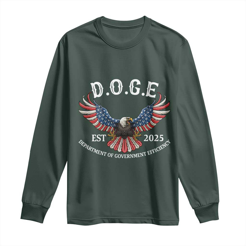 DOGE Department Of Government Efficiency Long Sleeve Shirt Est 2025 American Eagle
