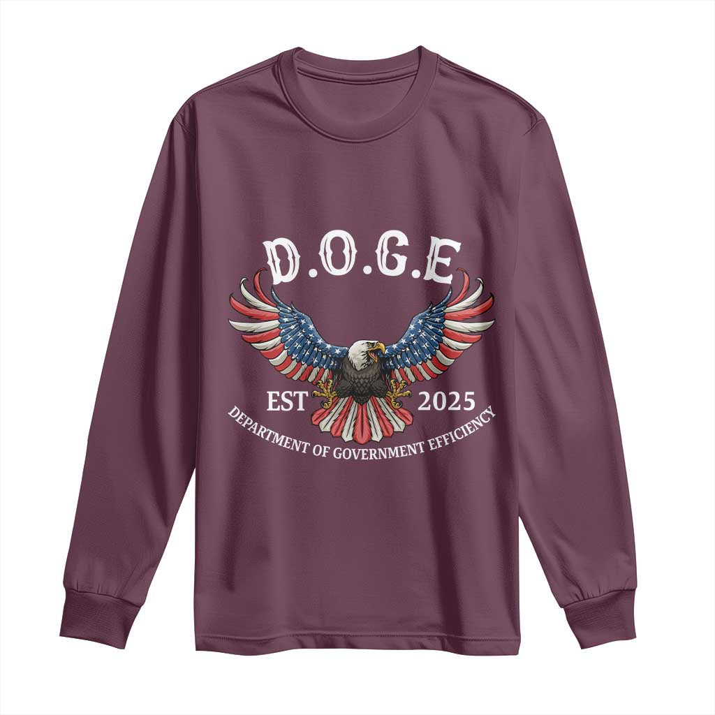 DOGE Department Of Government Efficiency Long Sleeve Shirt Est 2025 American Eagle