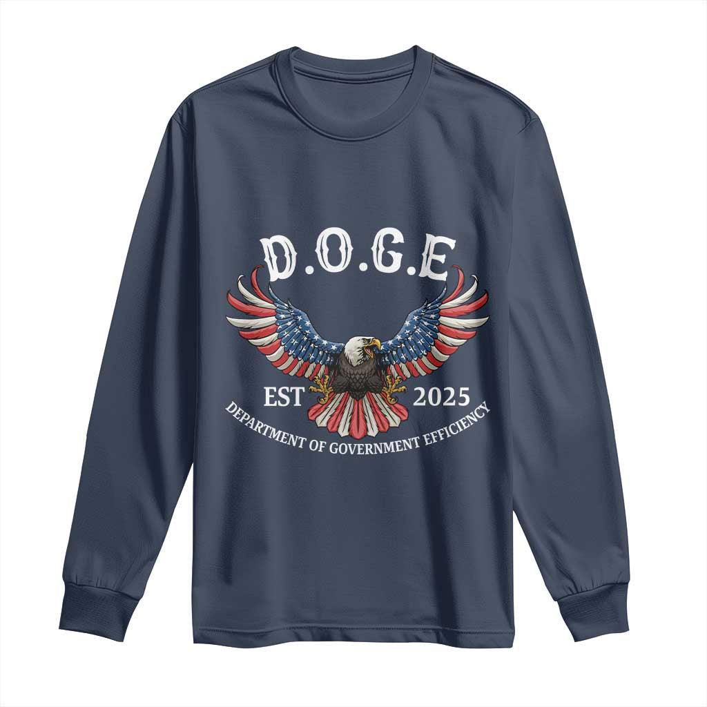 DOGE Department Of Government Efficiency Long Sleeve Shirt Est 2025 American Eagle