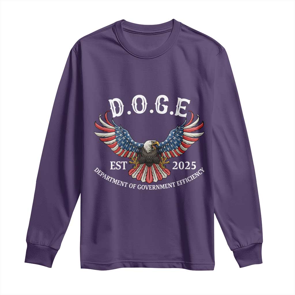DOGE Department Of Government Efficiency Long Sleeve Shirt Est 2025 American Eagle