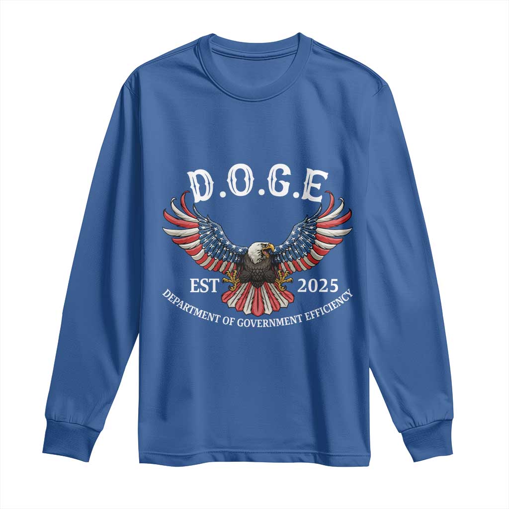 DOGE Department Of Government Efficiency Long Sleeve Shirt Est 2025 American Eagle
