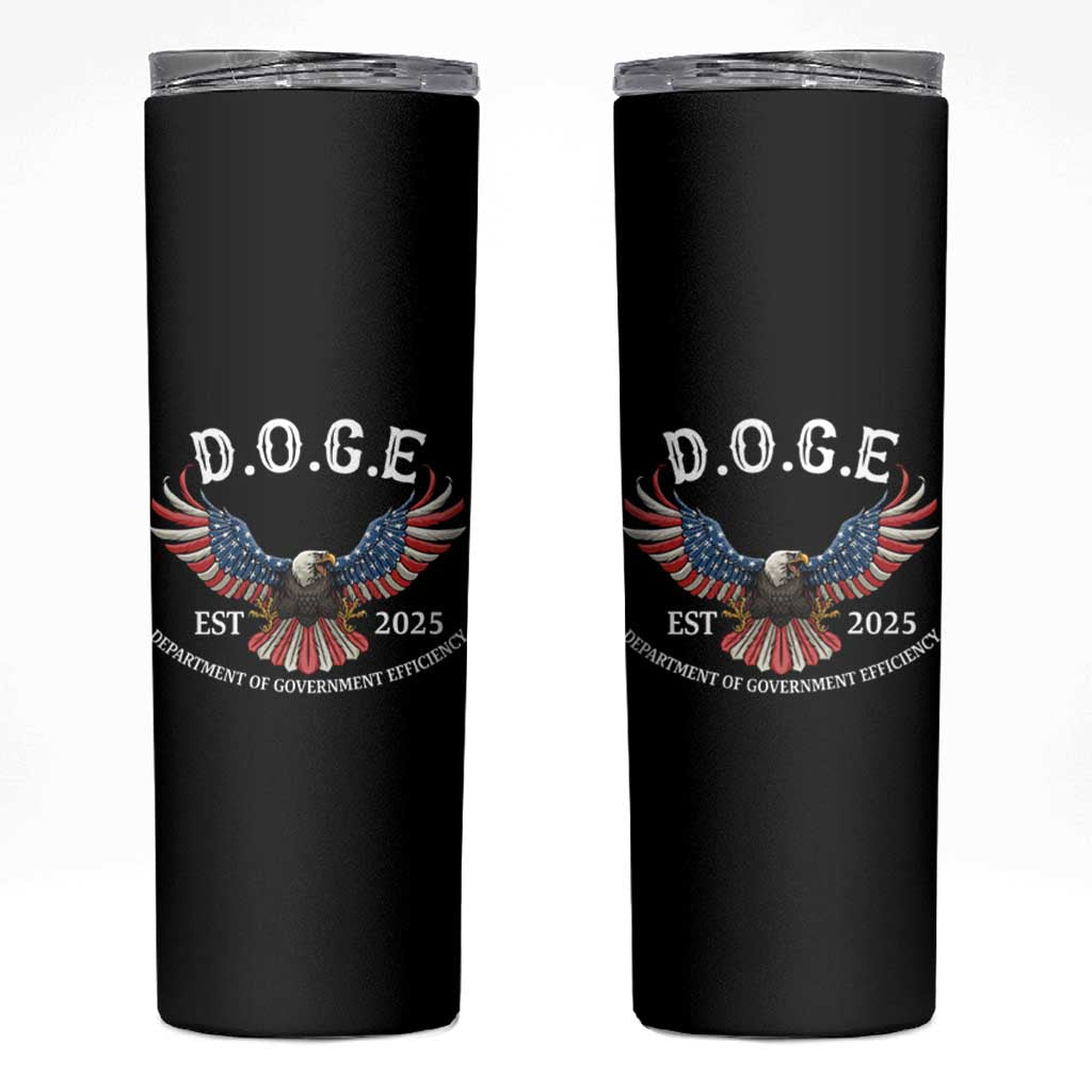 DOGE Department Of Government Efficiency Skinny Tumbler Est 2025 American Eagle