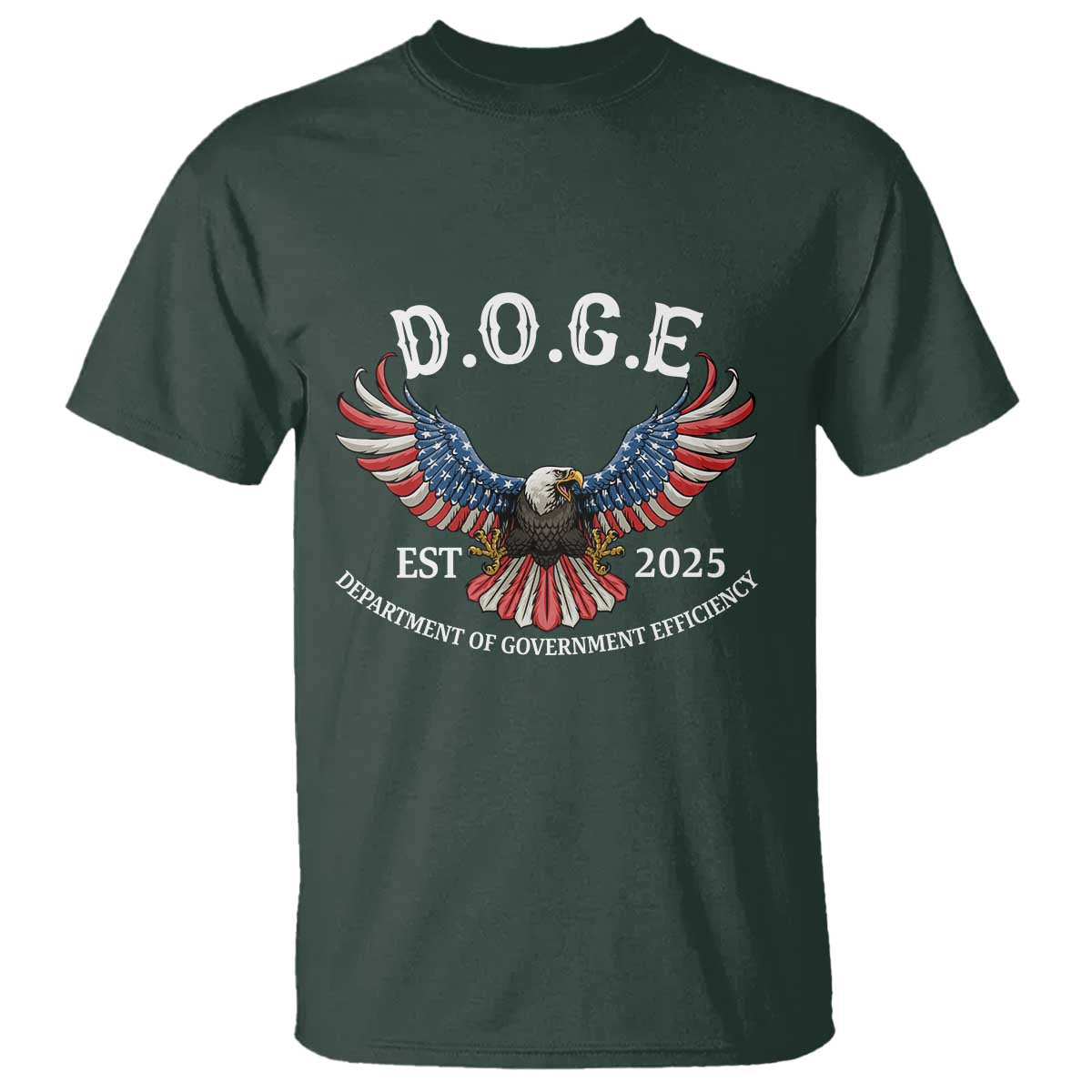 DOGE Department Of Government Efficiency T Shirt Est 2025 American Eagle