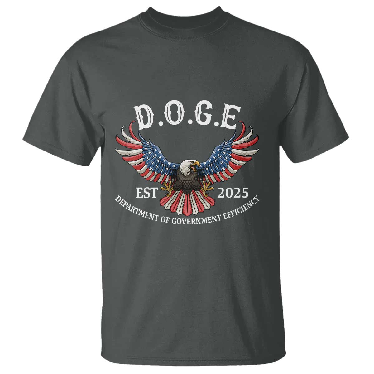 DOGE Department Of Government Efficiency T Shirt Est 2025 American Eagle