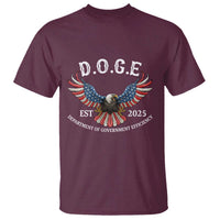 DOGE Department Of Government Efficiency T Shirt Est 2025 American Eagle