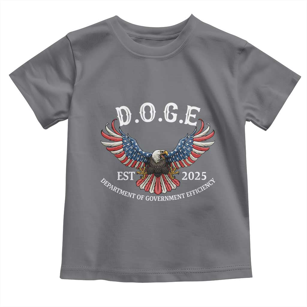 DOGE Department Of Government Efficiency Toddler T Shirt Est 2025 American Eagle