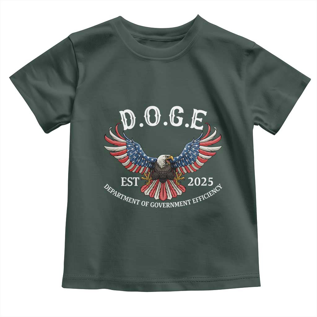 DOGE Department Of Government Efficiency Toddler T Shirt Est 2025 American Eagle