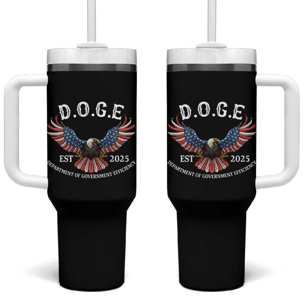 DOGE Department Of Government Efficiency Tumbler With Handle Est 2025 American Eagle