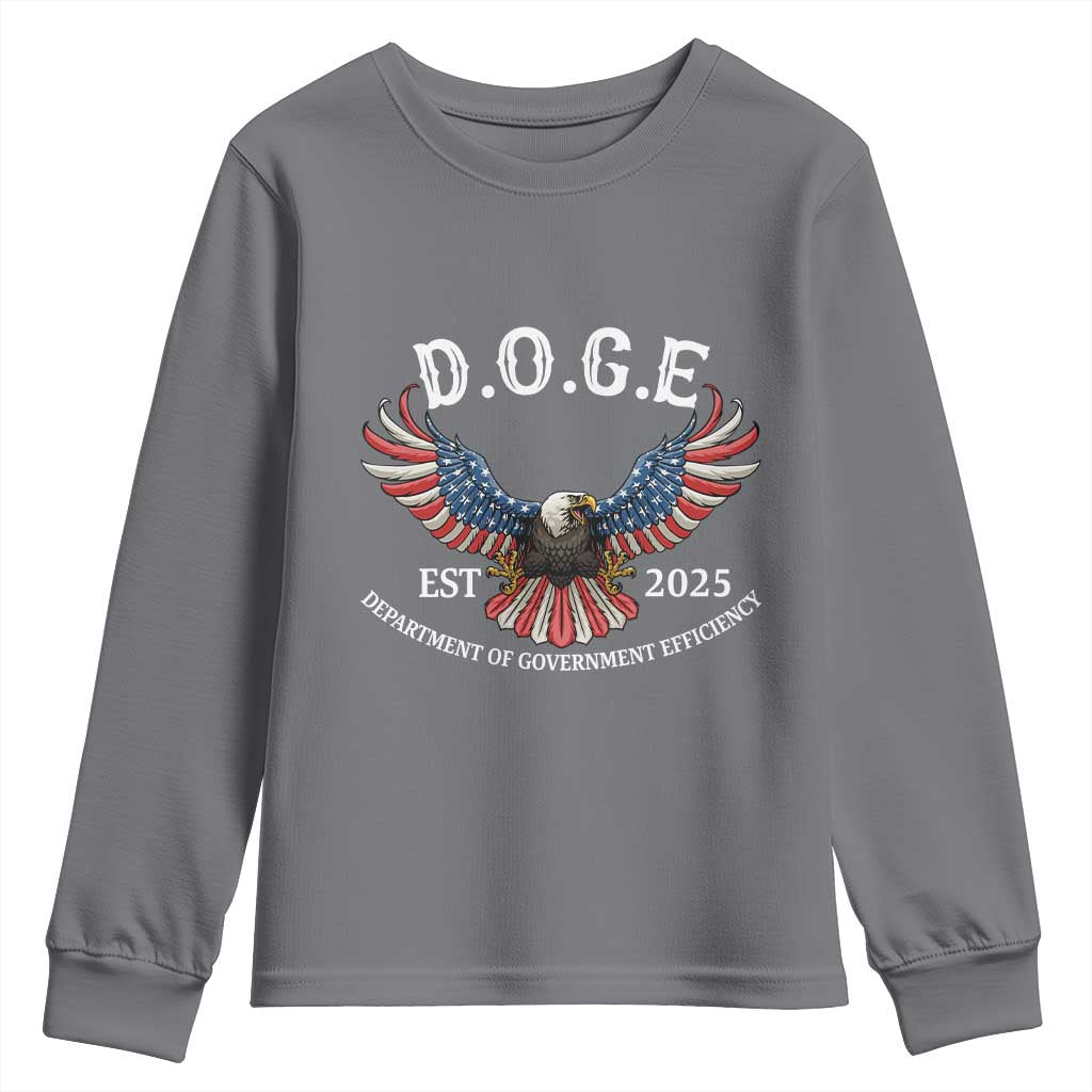 DOGE Department Of Government Efficiency Youth Sweatshirt Est 2025 American Eagle