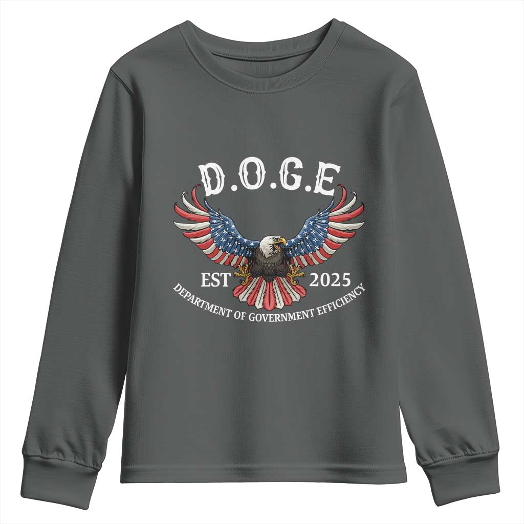 DOGE Department Of Government Efficiency Youth Sweatshirt Est 2025 American Eagle