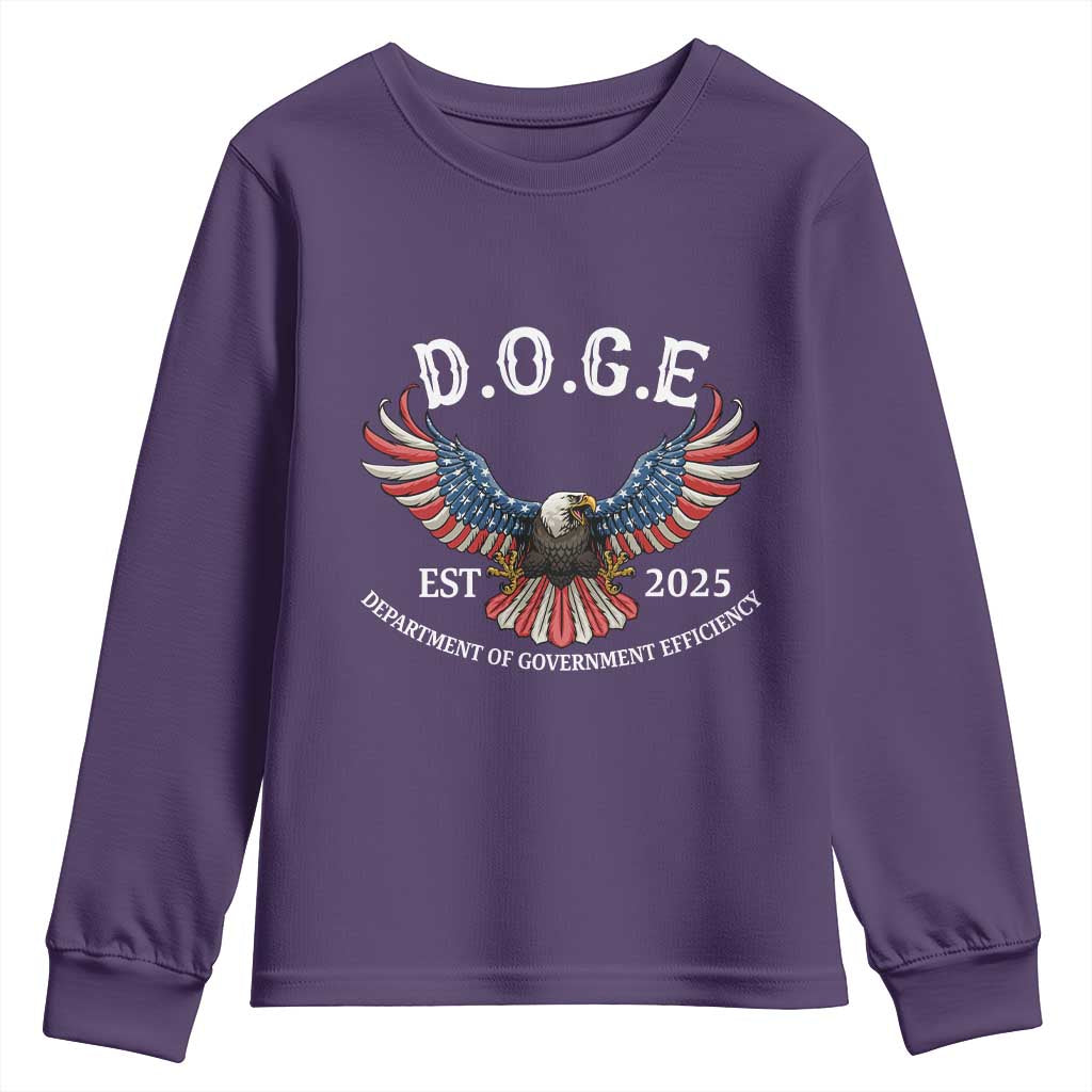 DOGE Department Of Government Efficiency Youth Sweatshirt Est 2025 American Eagle