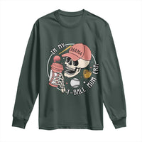 In My T-Ball Mom Era Skeleton Long Sleeve Shirt Baseball Mother's Day TS02