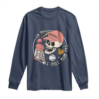 In My T-Ball Mom Era Skeleton Long Sleeve Shirt Baseball Mother's Day TS02