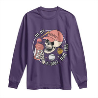 In My T-Ball Mom Era Skeleton Long Sleeve Shirt Baseball Mother's Day TS02