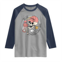 In My T-Ball Mom Era Skeleton Raglan Shirt Baseball Mother's Day TS02