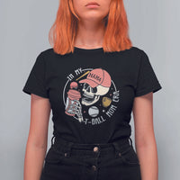 In My T-Ball Mom Era Skeleton T Shirt For Women Baseball Mother's Day TS02