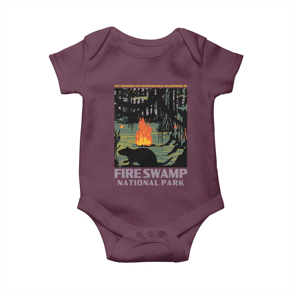Fire Swamp National Park Baby Onesie Inconceivable Fantasy Adventure