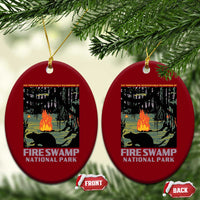 Fire Swamp National Park Ceramic Ornament Inconceivable Fantasy Adventure - Wonder Print Shop