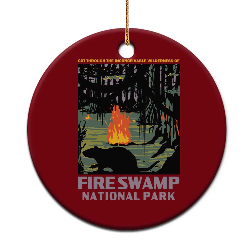 Fire Swamp National Park Ceramic Ornament Inconceivable Fantasy Adventure - Wonder Print Shop