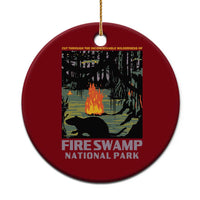 Fire Swamp National Park Ceramic Ornament Inconceivable Fantasy Adventure - Wonder Print Shop