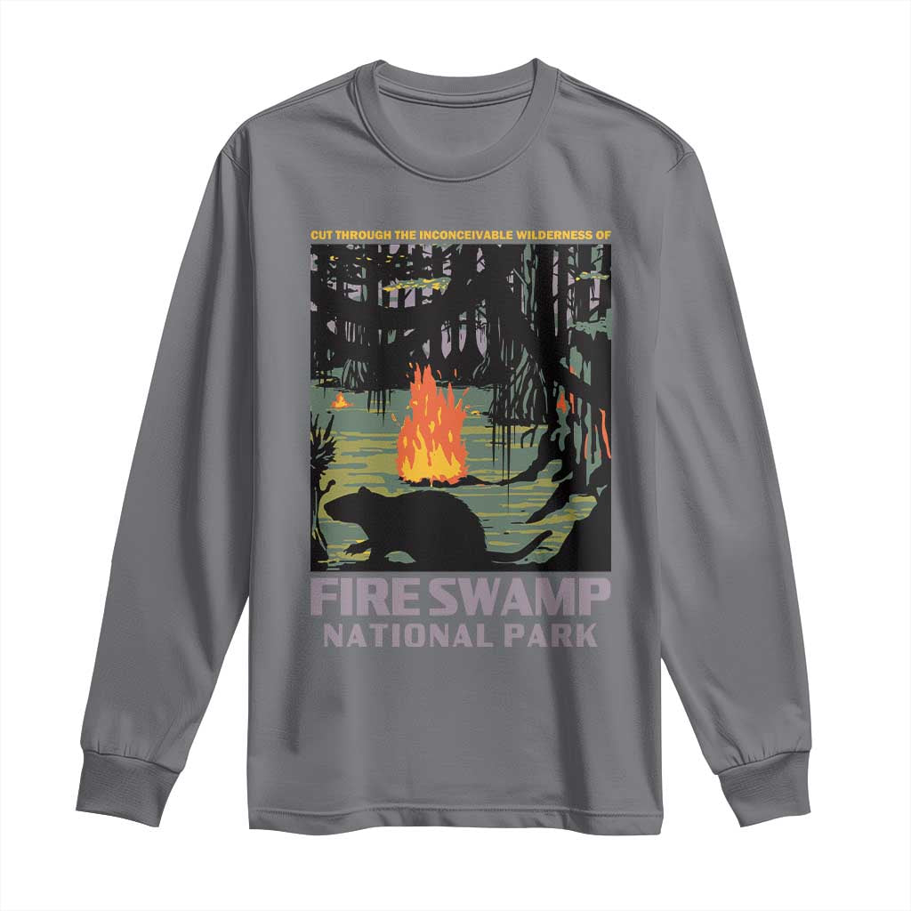 Fire Swamp National Park Long Sleeve Shirt Inconceivable Fantasy Adventure
