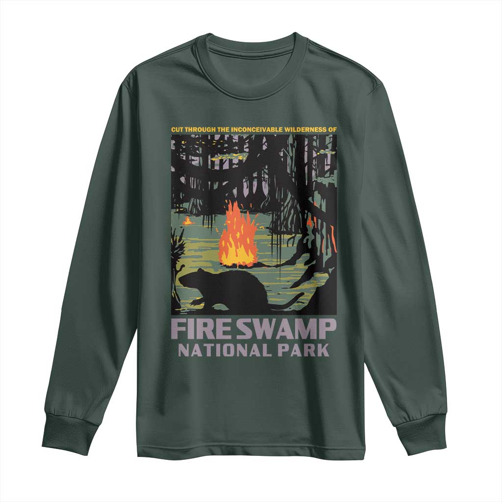 Fire Swamp National Park Long Sleeve Shirt Inconceivable Fantasy Adventure