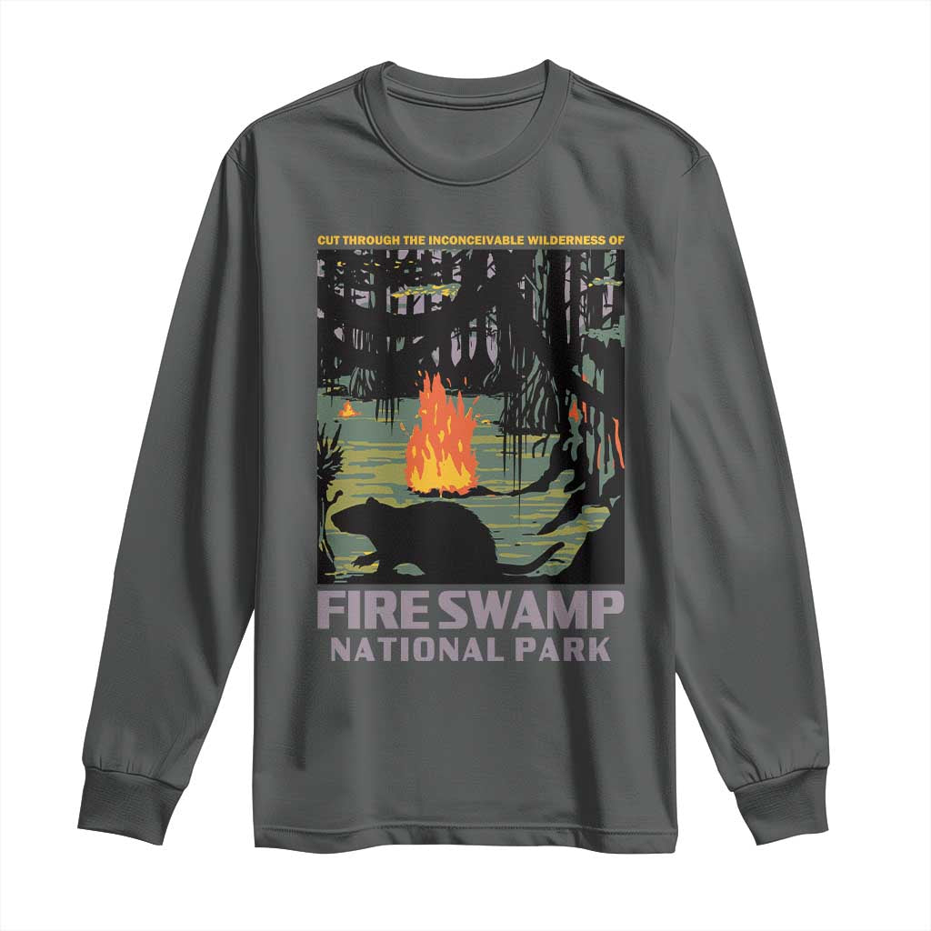 Fire Swamp National Park Long Sleeve Shirt Inconceivable Fantasy Adventure