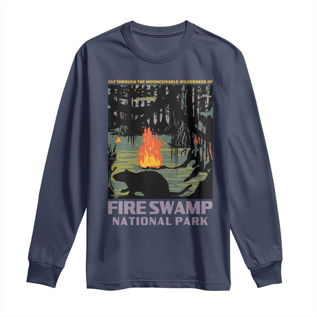 Fire Swamp National Park Long Sleeve Shirt Inconceivable Fantasy Adventure